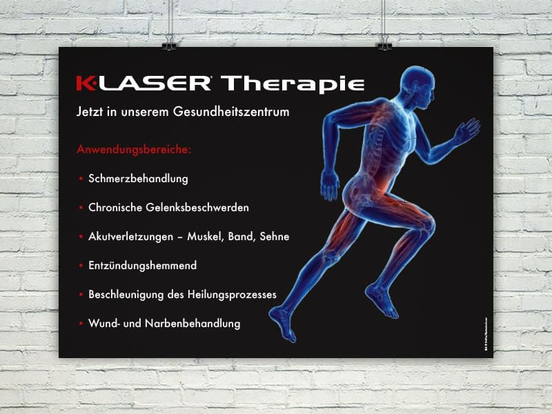 Plakat K-Laser designet von Werbeagentur Mauenbert